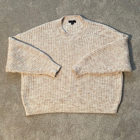 J Crew marled tan sweater - Picture 1 of 2